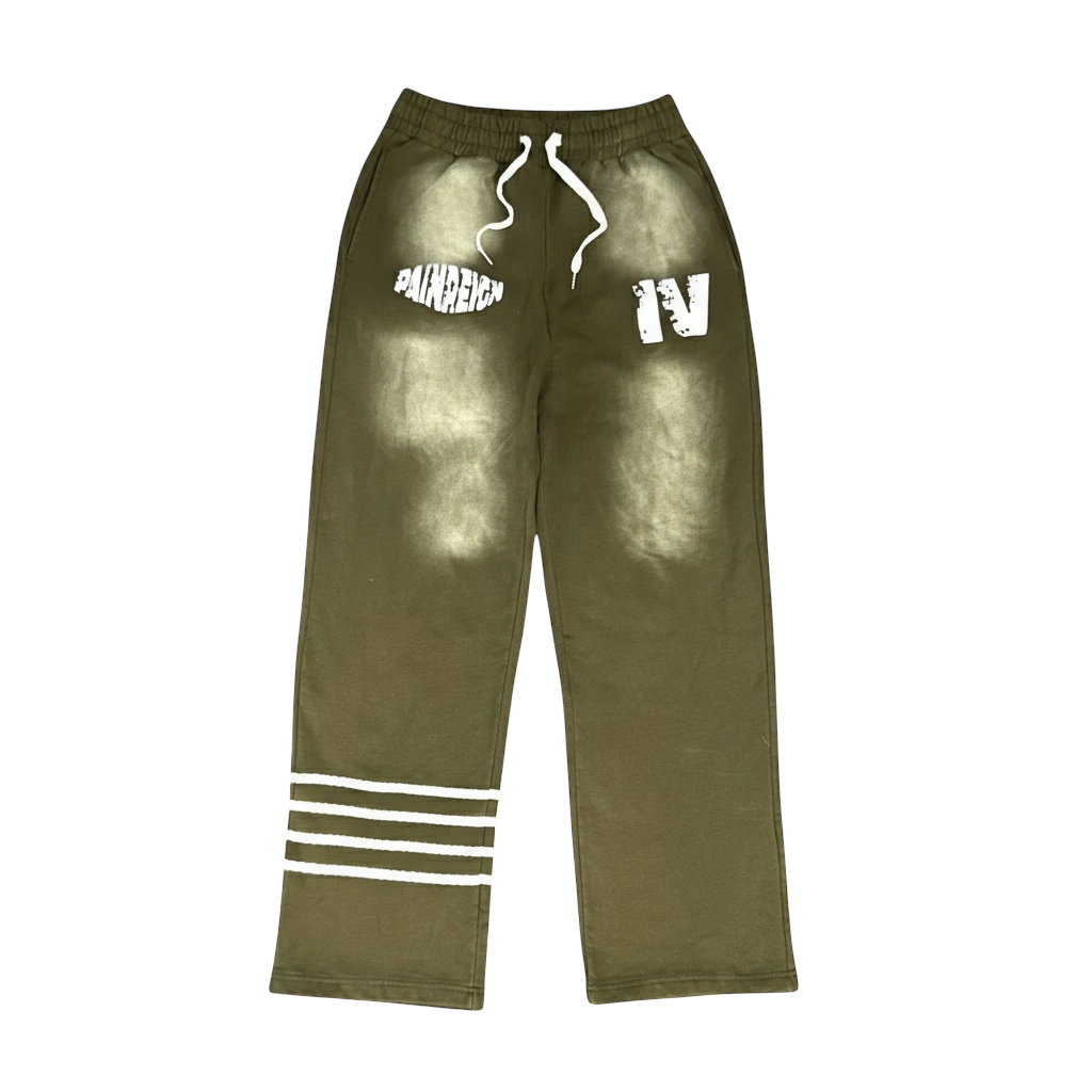 green “mission 4” sweats